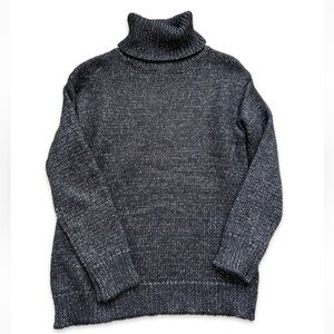 JEANNE PIERRE Charcoal Marled Turtleneck Sweater